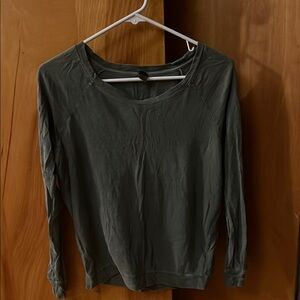 Women's Long Sleeve Top in Green